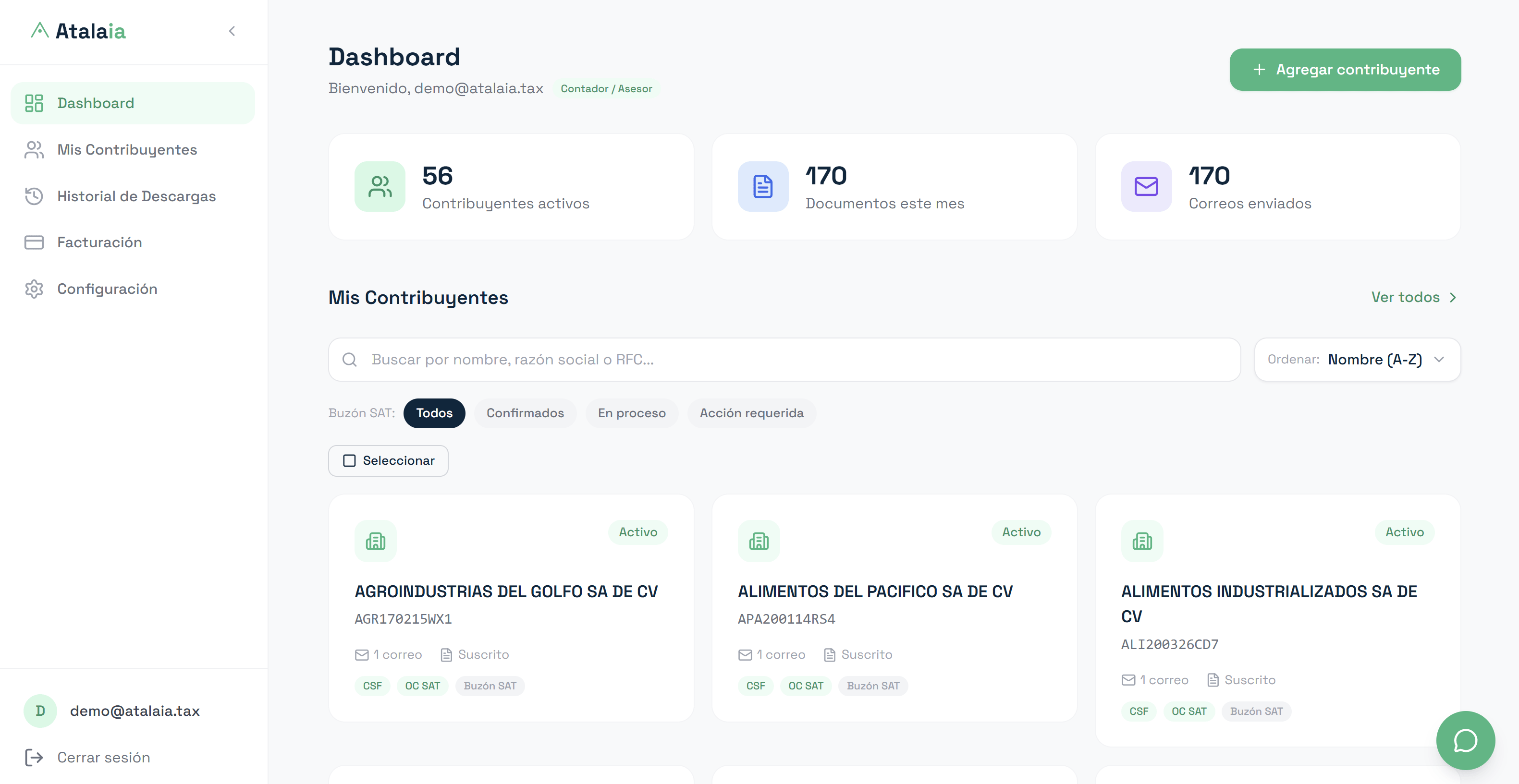 Todos tus RFCs, en un solo lugar.